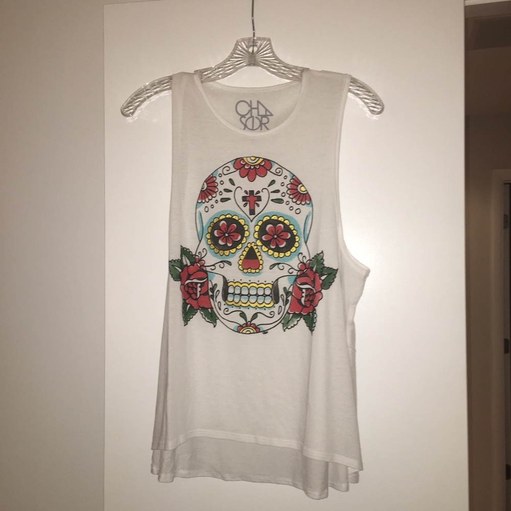 candy skull chaser tank